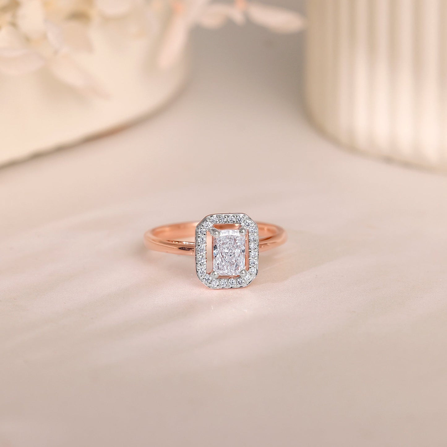 Rose Gold Magnum Solitaire Diamond Ring