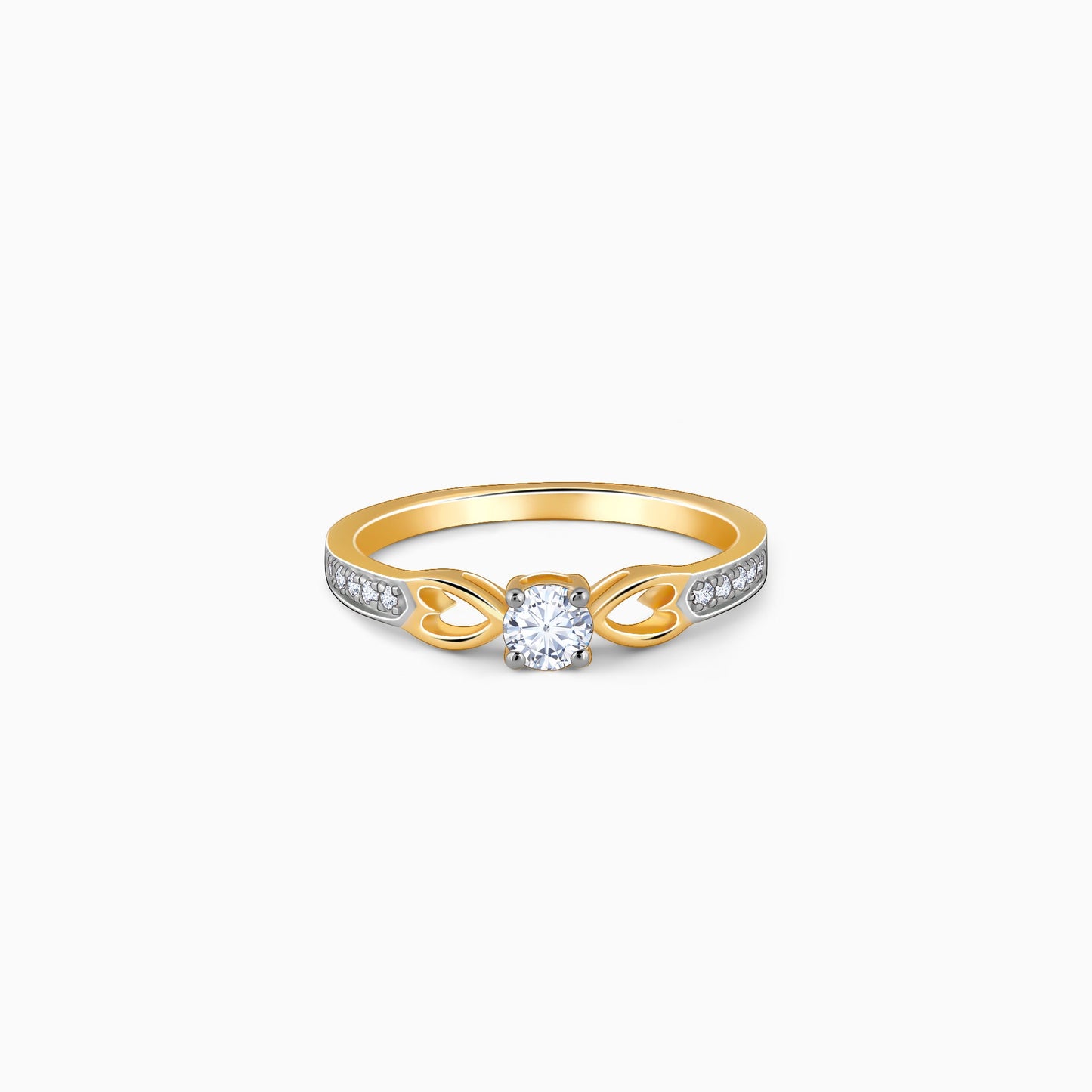 Gold Leafora Diamond Ring