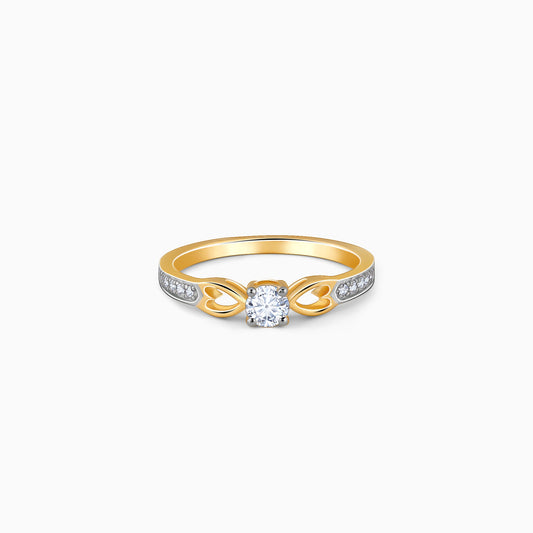 Gold Leafora Diamond Ring