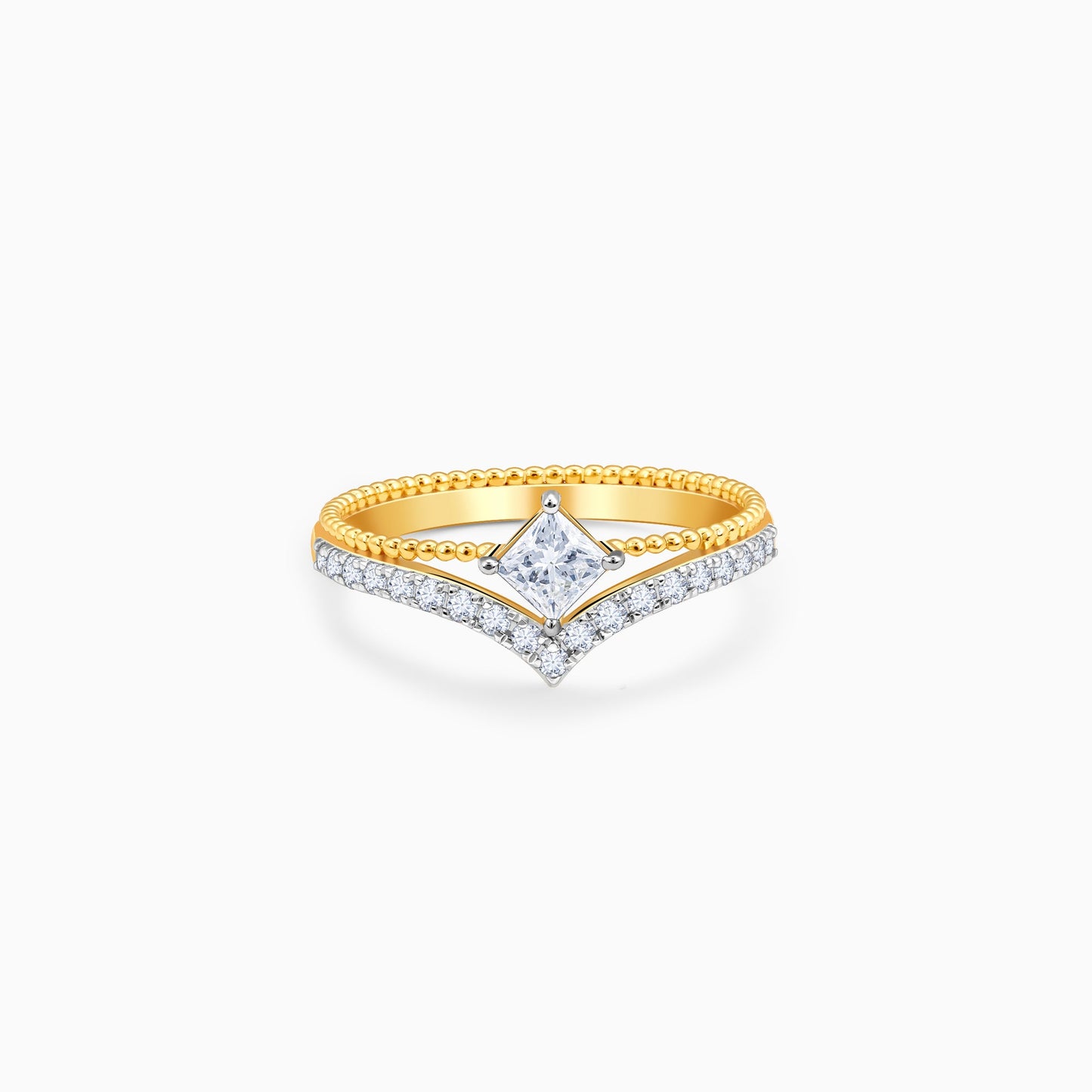 Gold Enigma Layered Diamond Ring