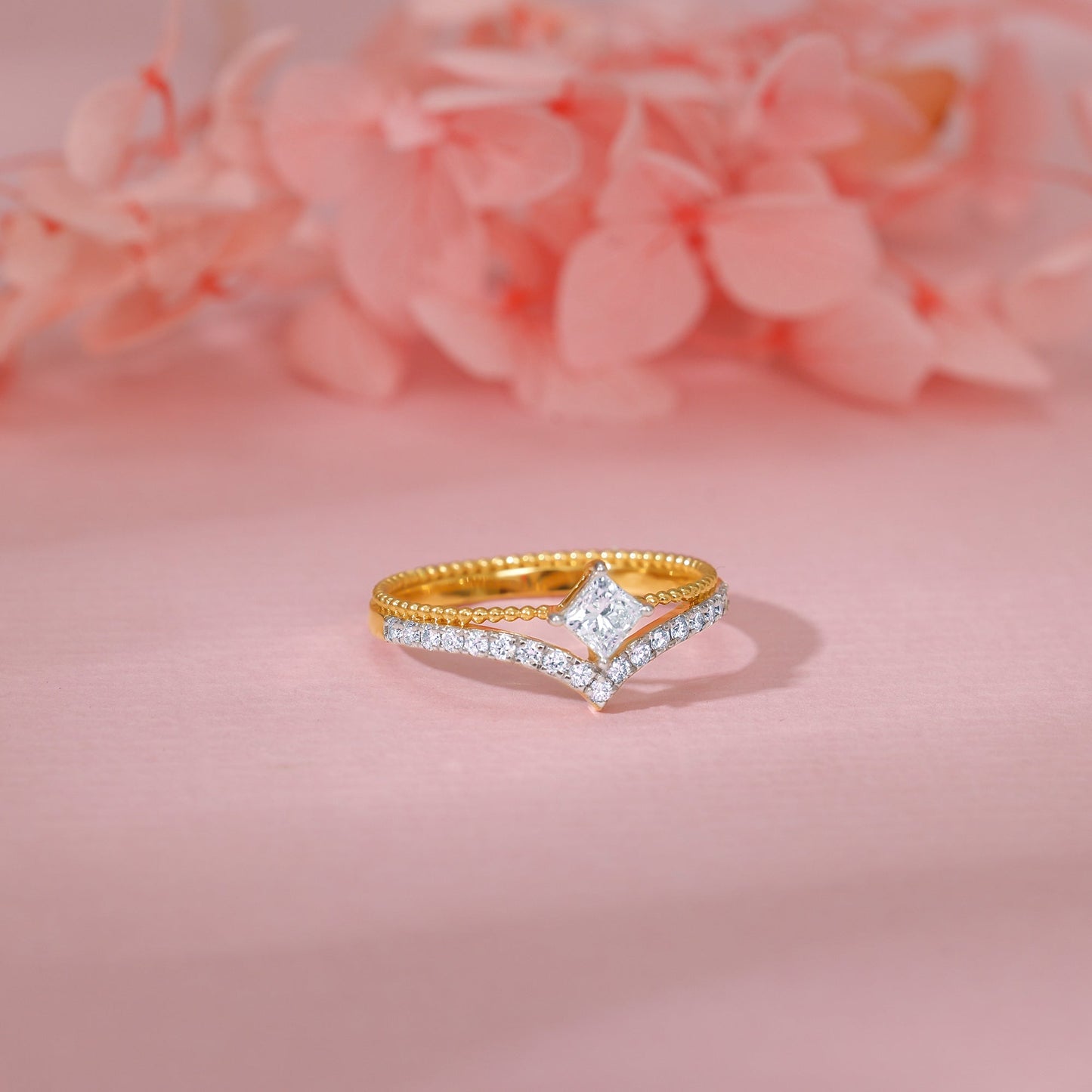 Gold Enigma Layered Diamond Ring