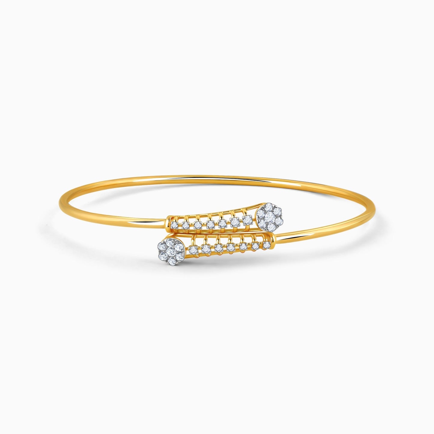 Gold Celeste Diamond Cuff Bracelet