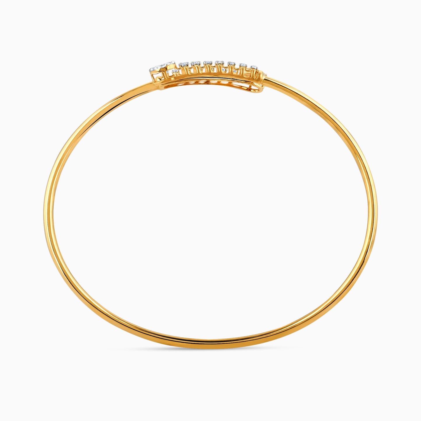 Gold Celeste Diamond Cuff Bracelet