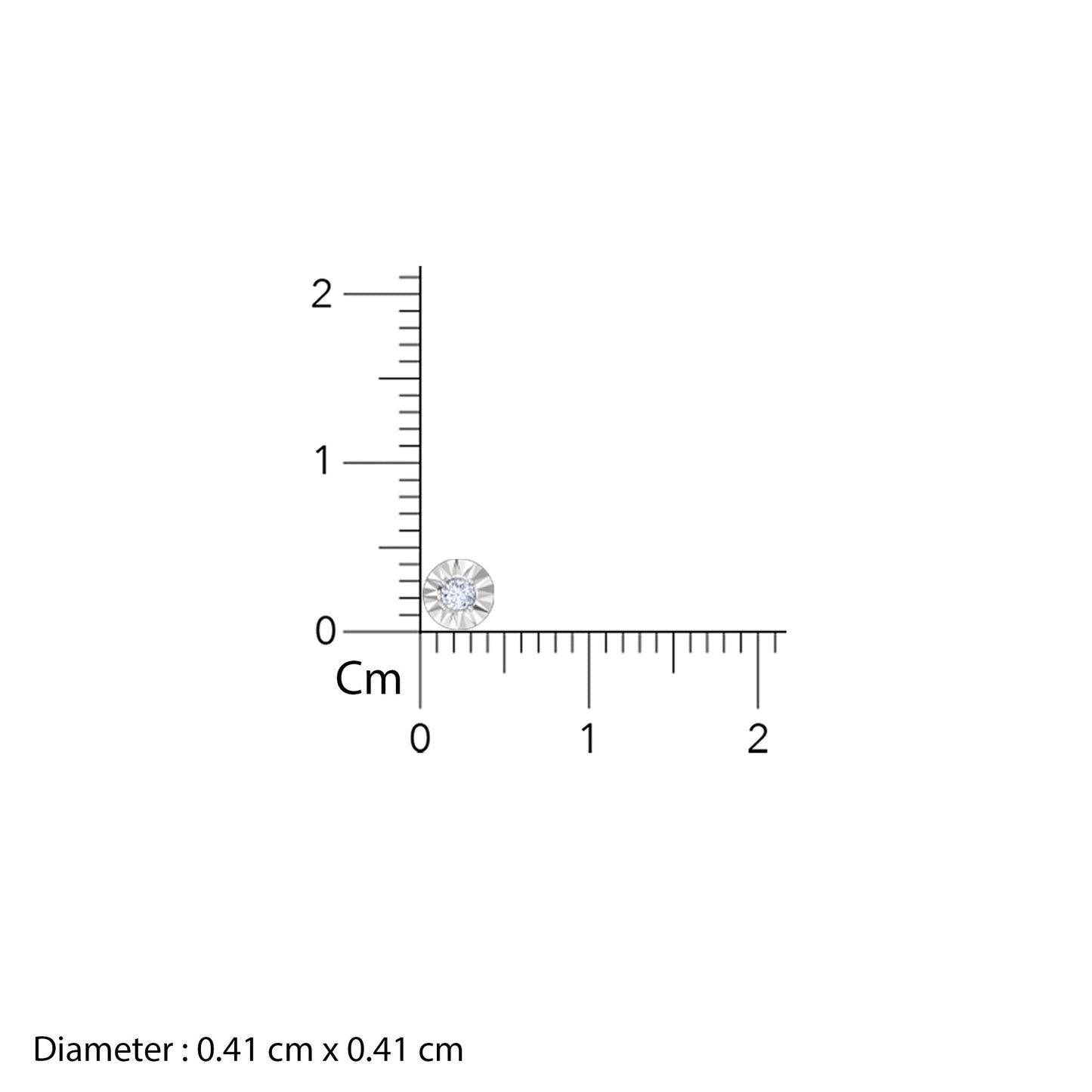 Gold Classic Diamond Stud Earrings