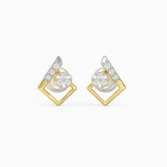 Gold Querida Diamond Earrings