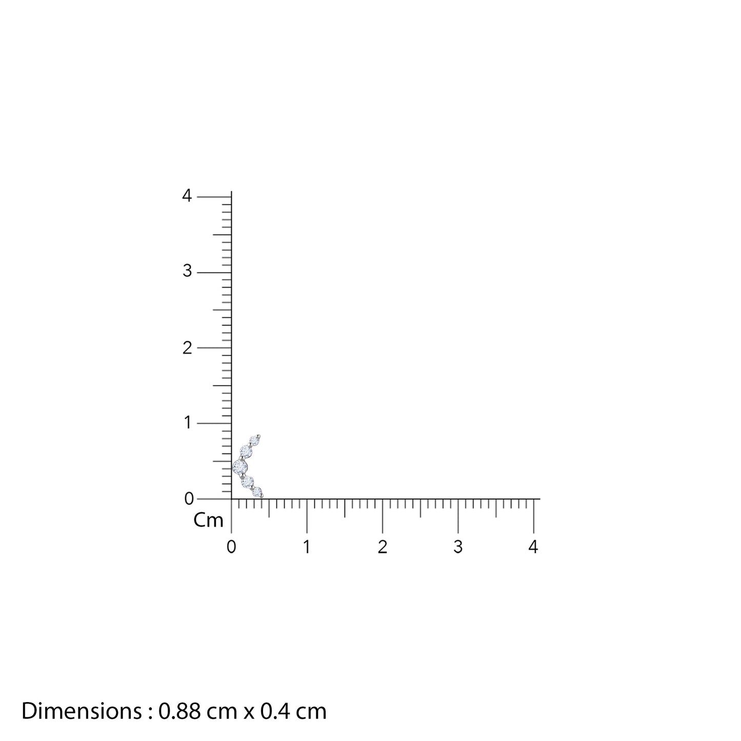 Gold Arc of Beauty Diamond Earrings