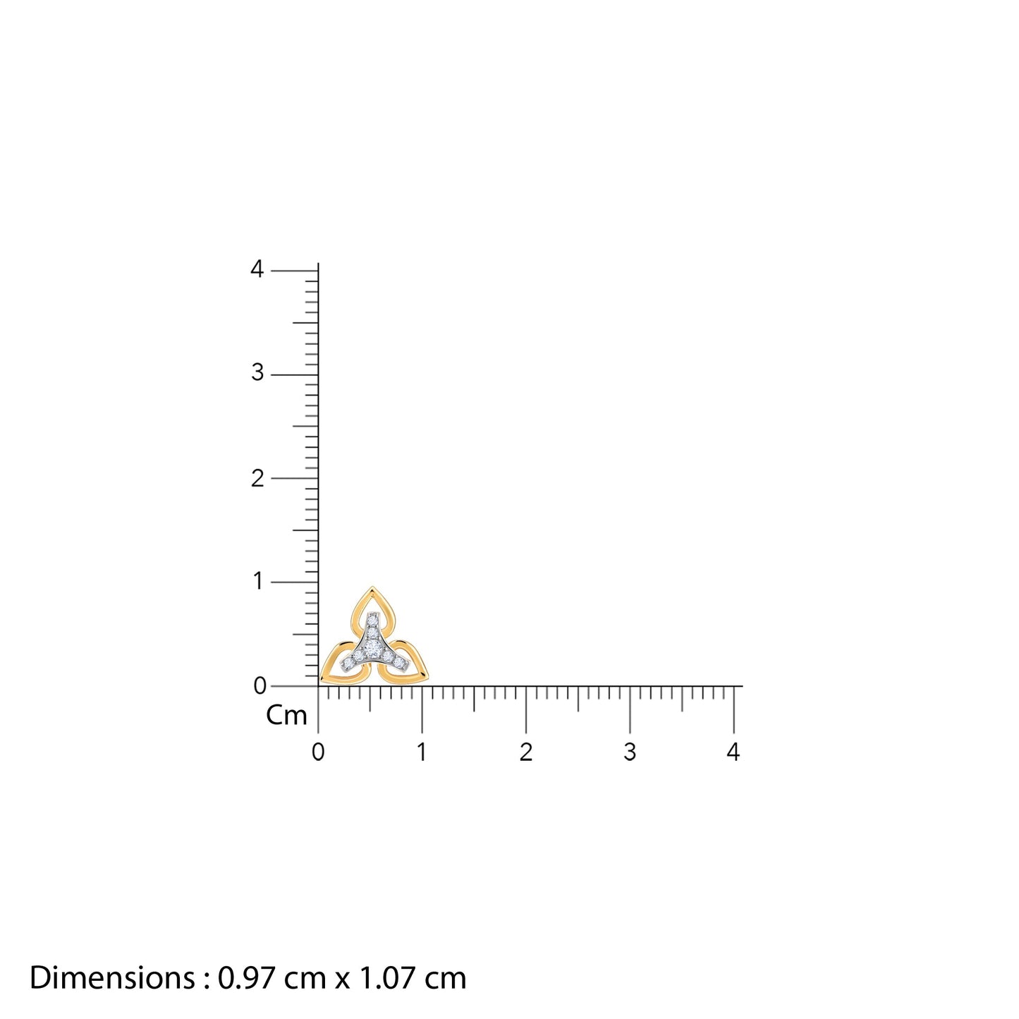 Gold Trilluxe Diamond Earrings