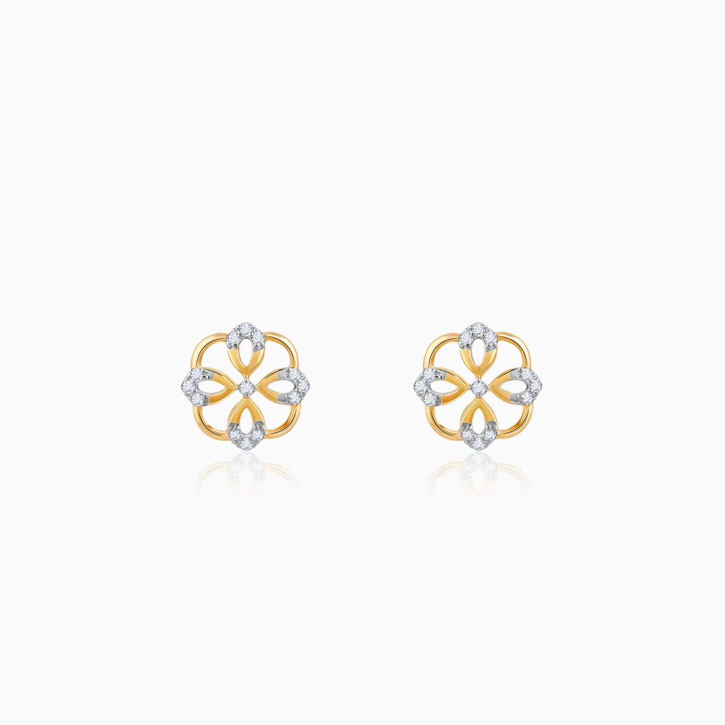 Gold Jivy Diamond Earrings