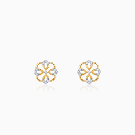 Gold Jivy Diamond Earrings