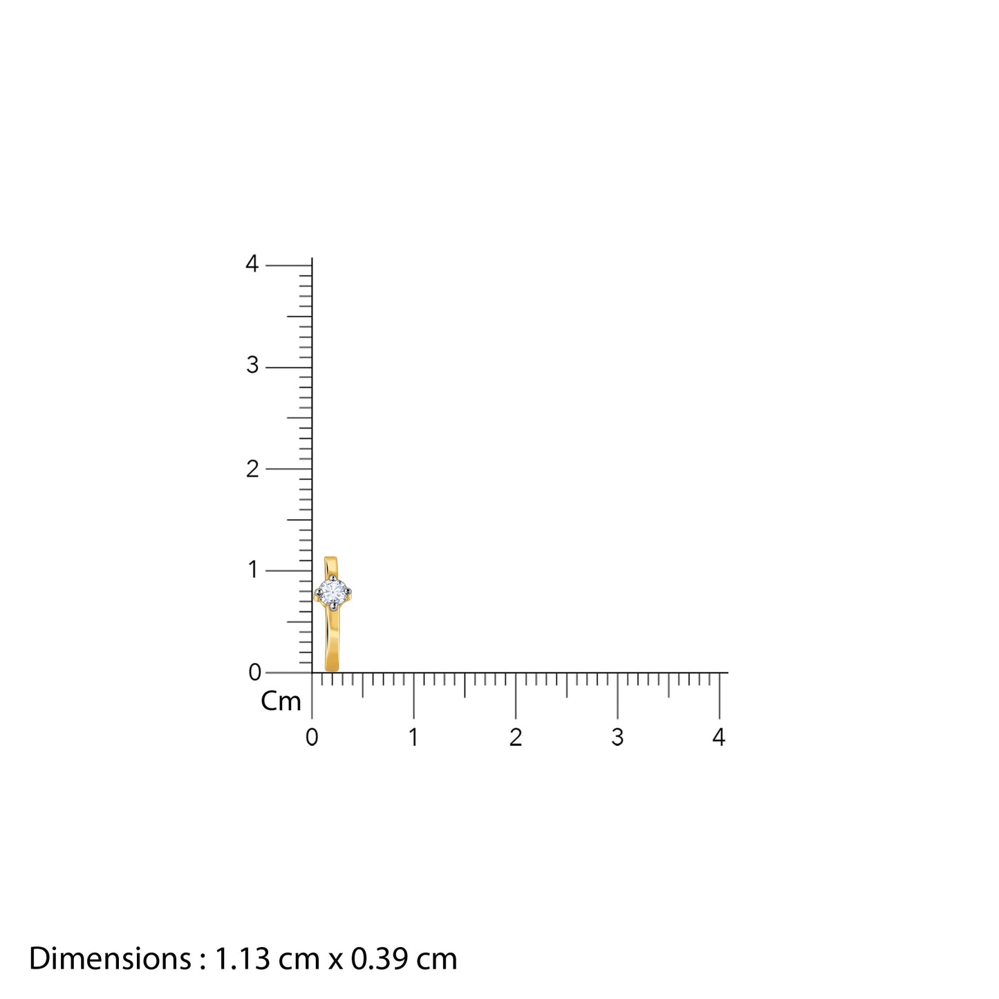 Gold Embrace Diamond J-Hoop Earrings