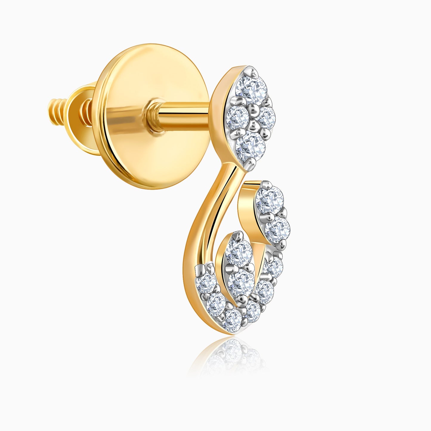 Gold Dewdrops diamond Earrings