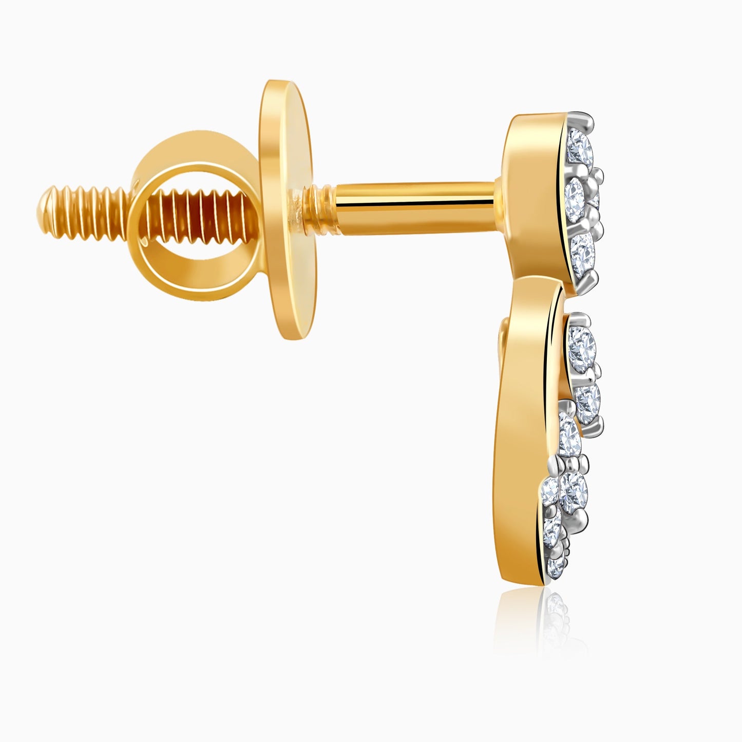 Gold Dewdrops diamond Earrings