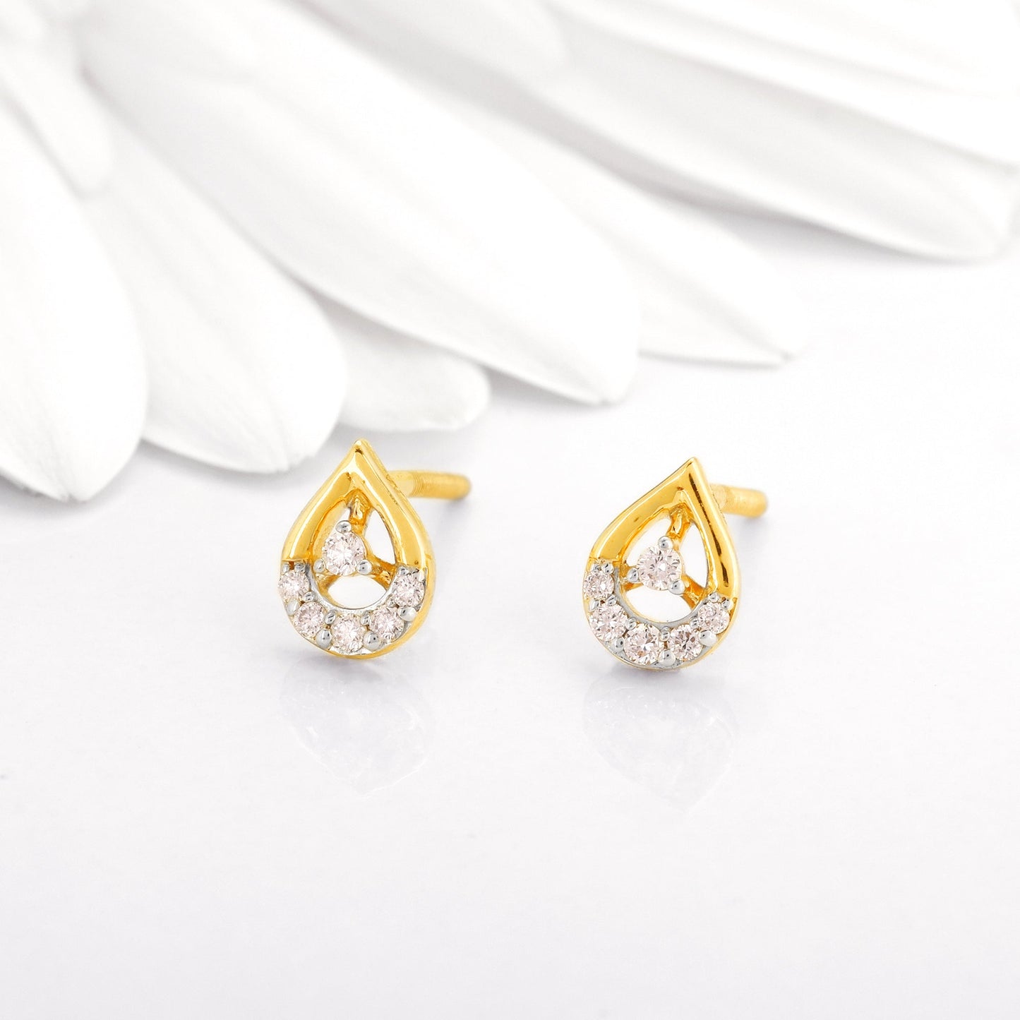 Gold Cosmic Rain Diamond Earrings