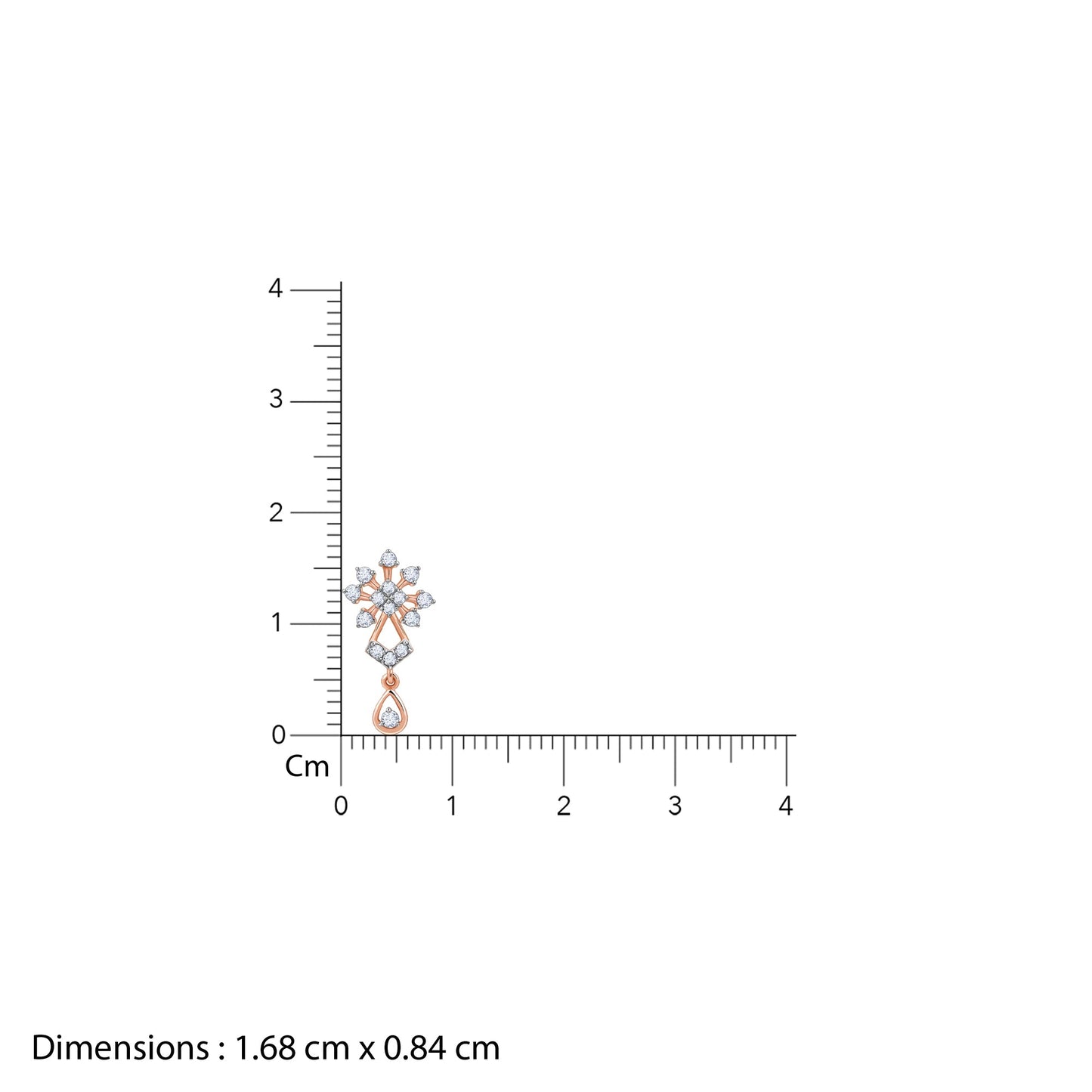 Rose Gold Petal Poetry Diamond Earrings