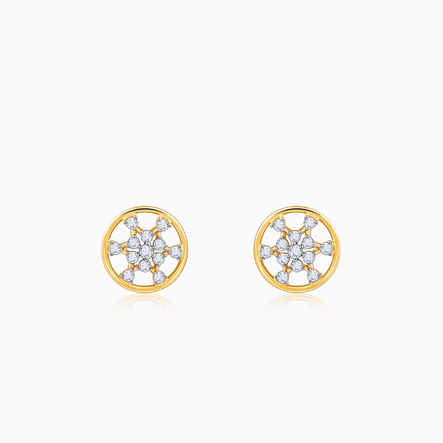 Gold Aurelle Diamond Earrings