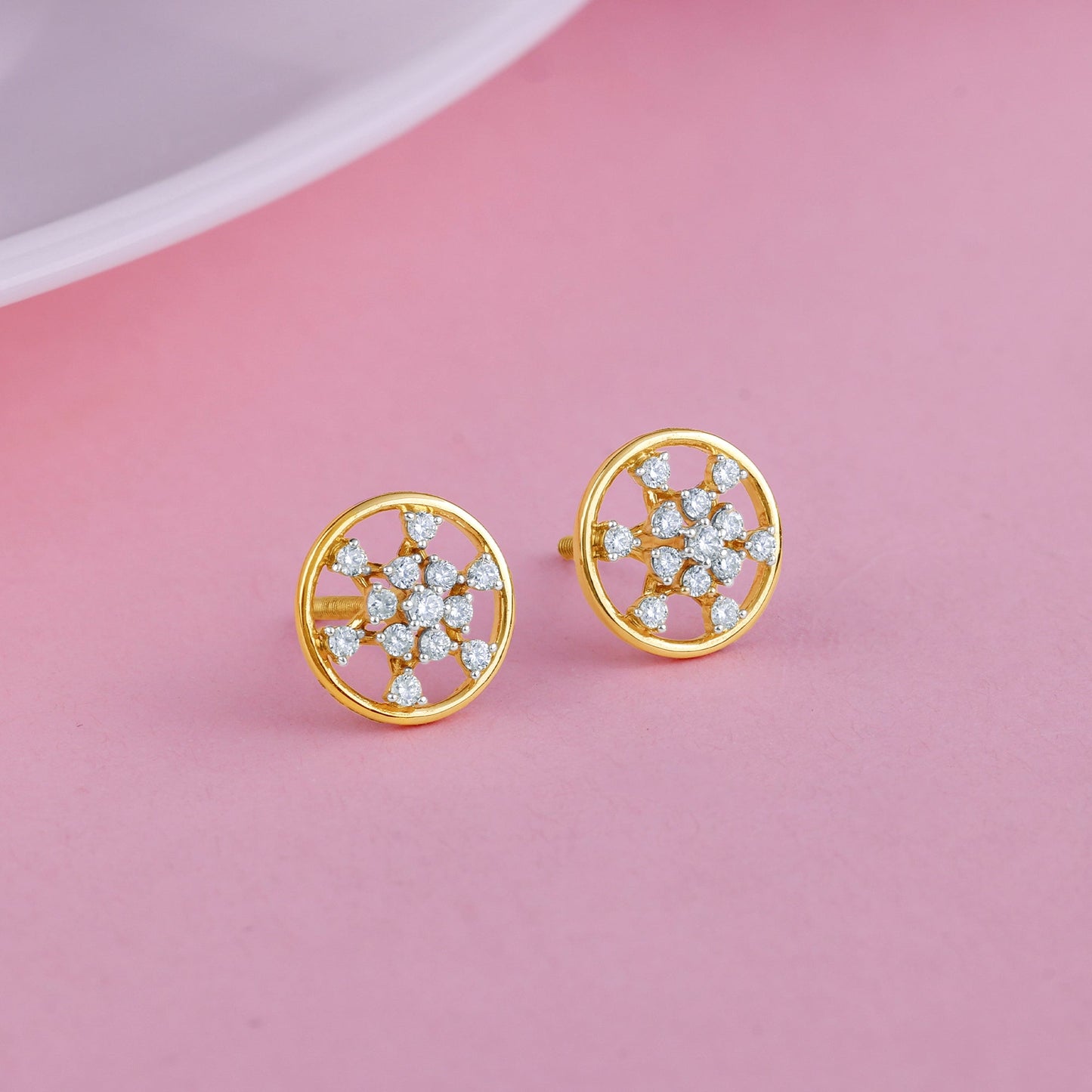 Gold Aurelle Diamond Earrings