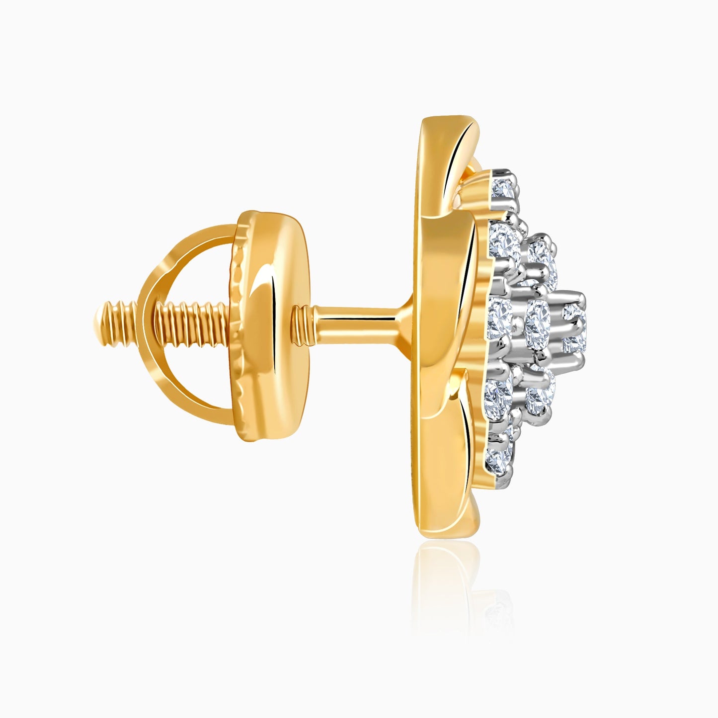 Gold Petunia Paradise Diamond Earrings