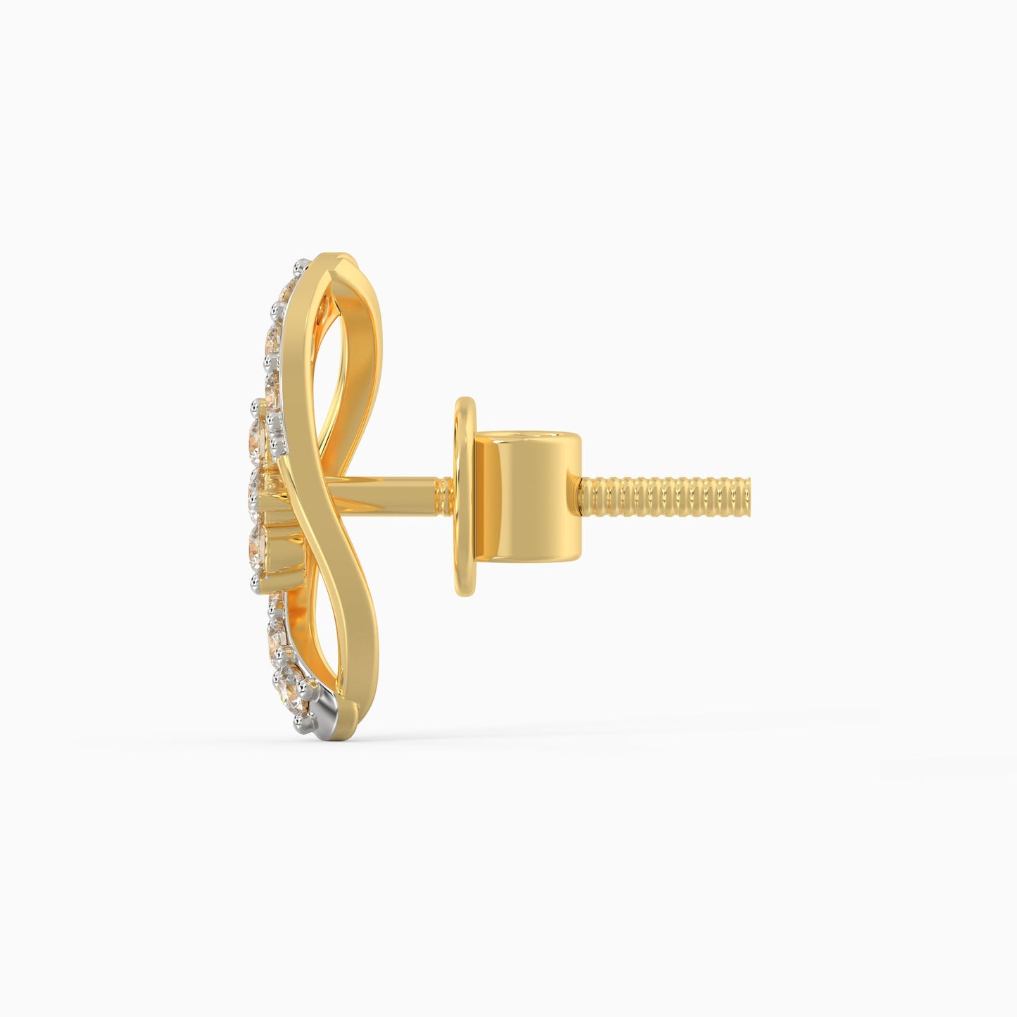 Gold Pear Elegance Diamond Earrings