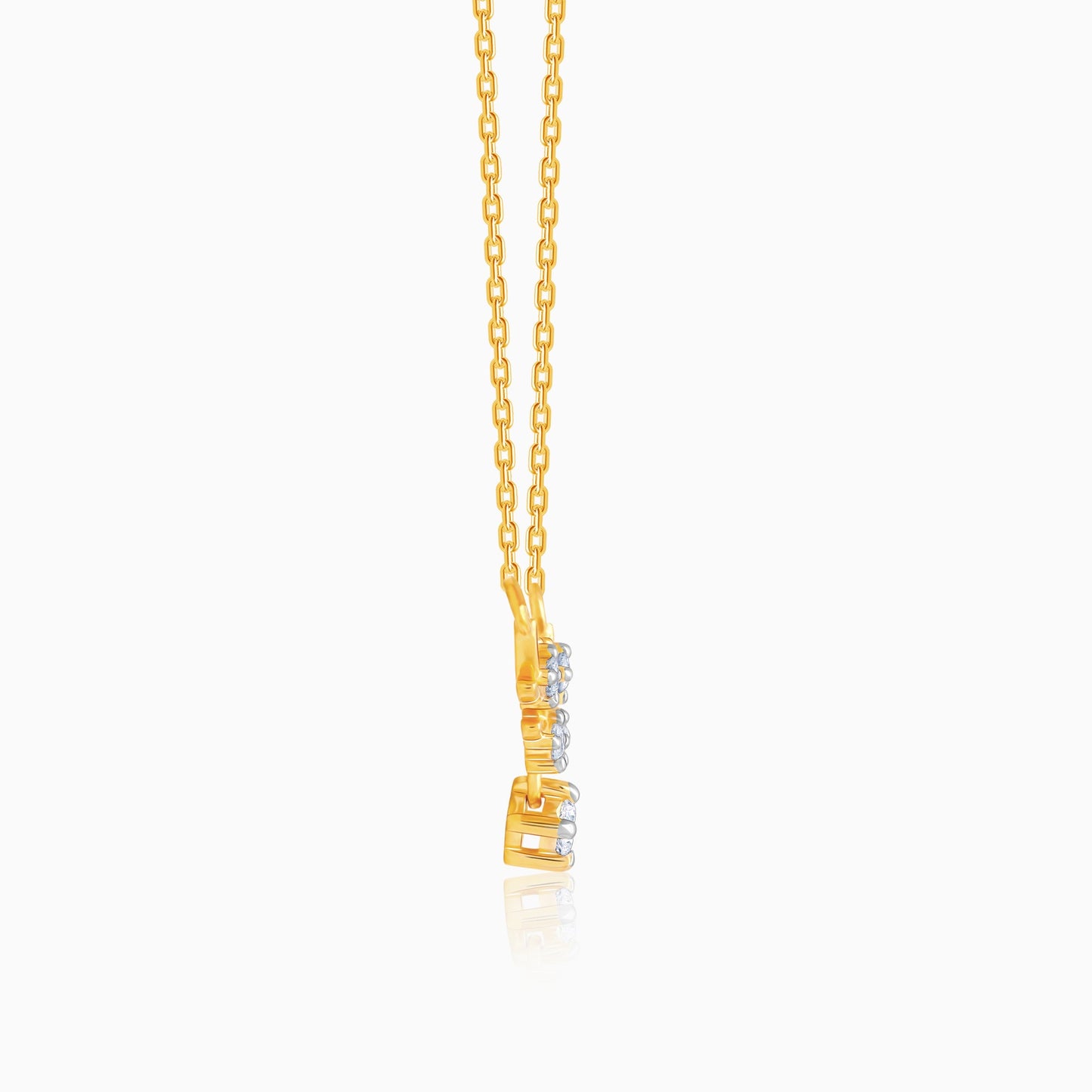 Gold Dearest Deer Diamond Necklace