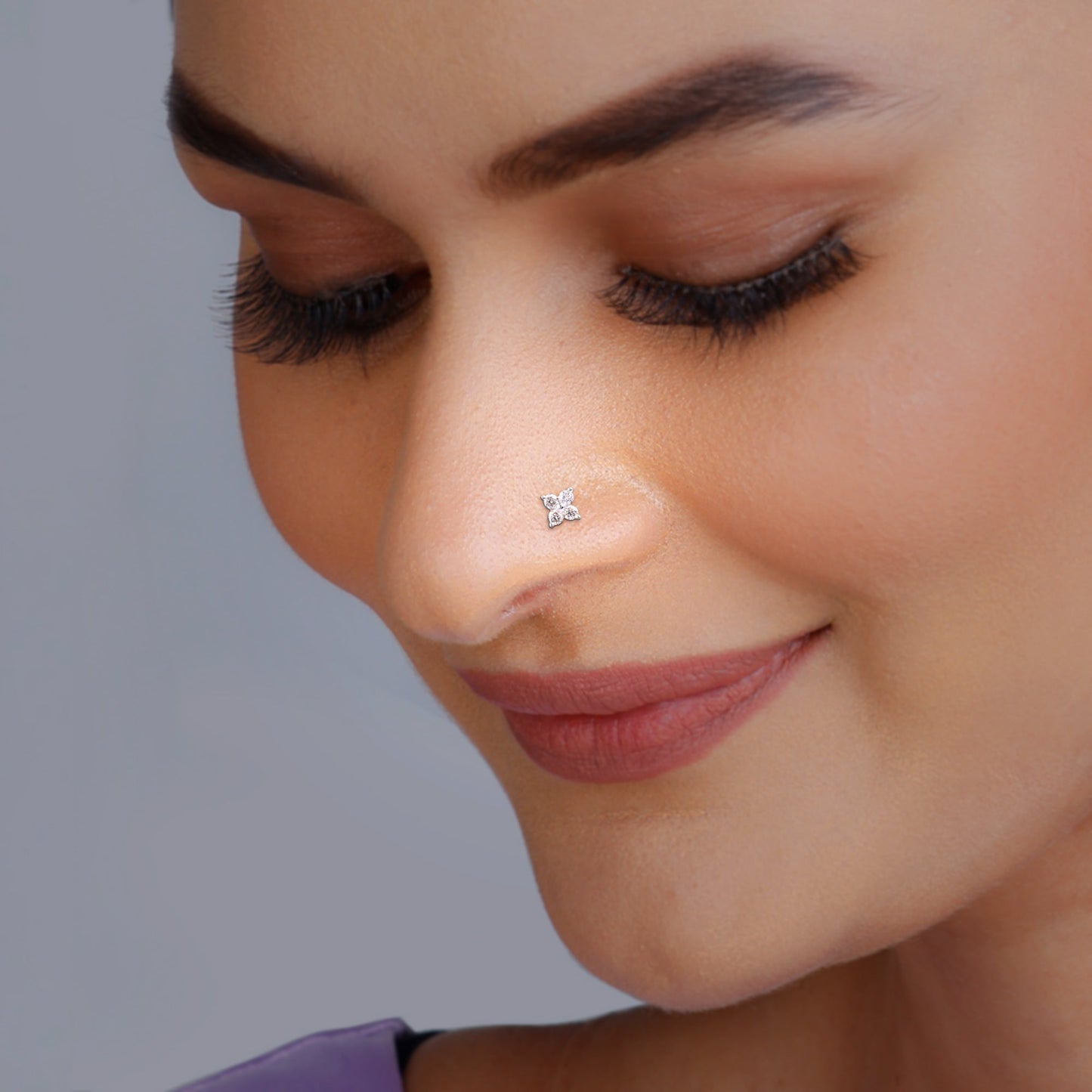 Gold Sparkle Squad Diamond Nose Pin
