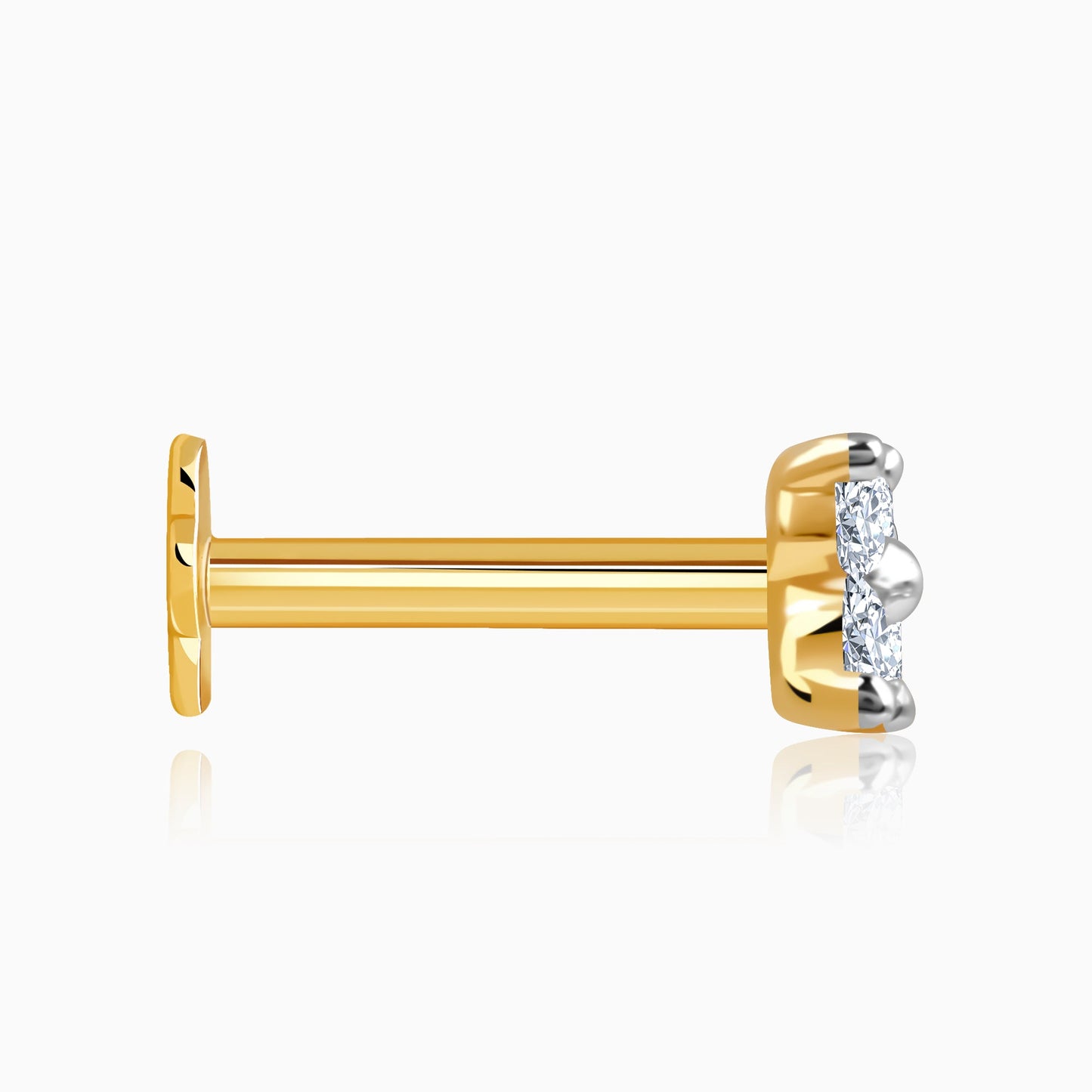Gold Sparkle Squad Diamond Nose Pin
