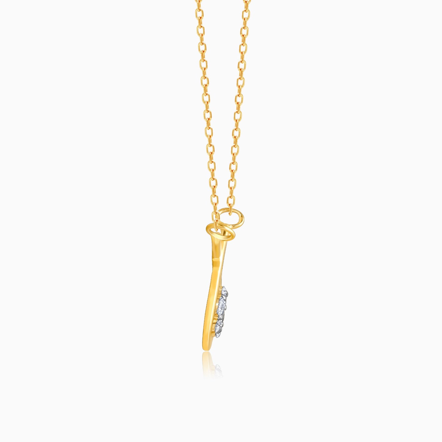 Gold Knotted Elegance Diamond Necklace