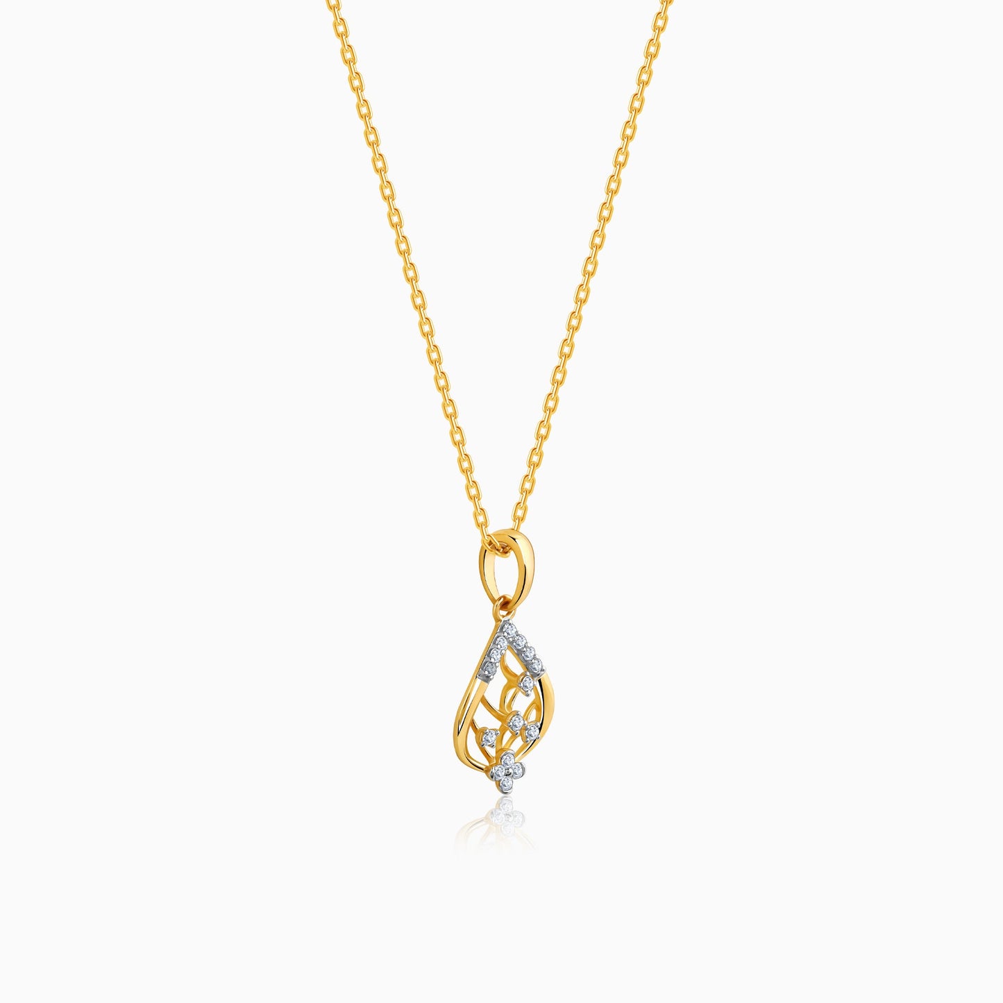 Gold Satomi Diamond Pendant