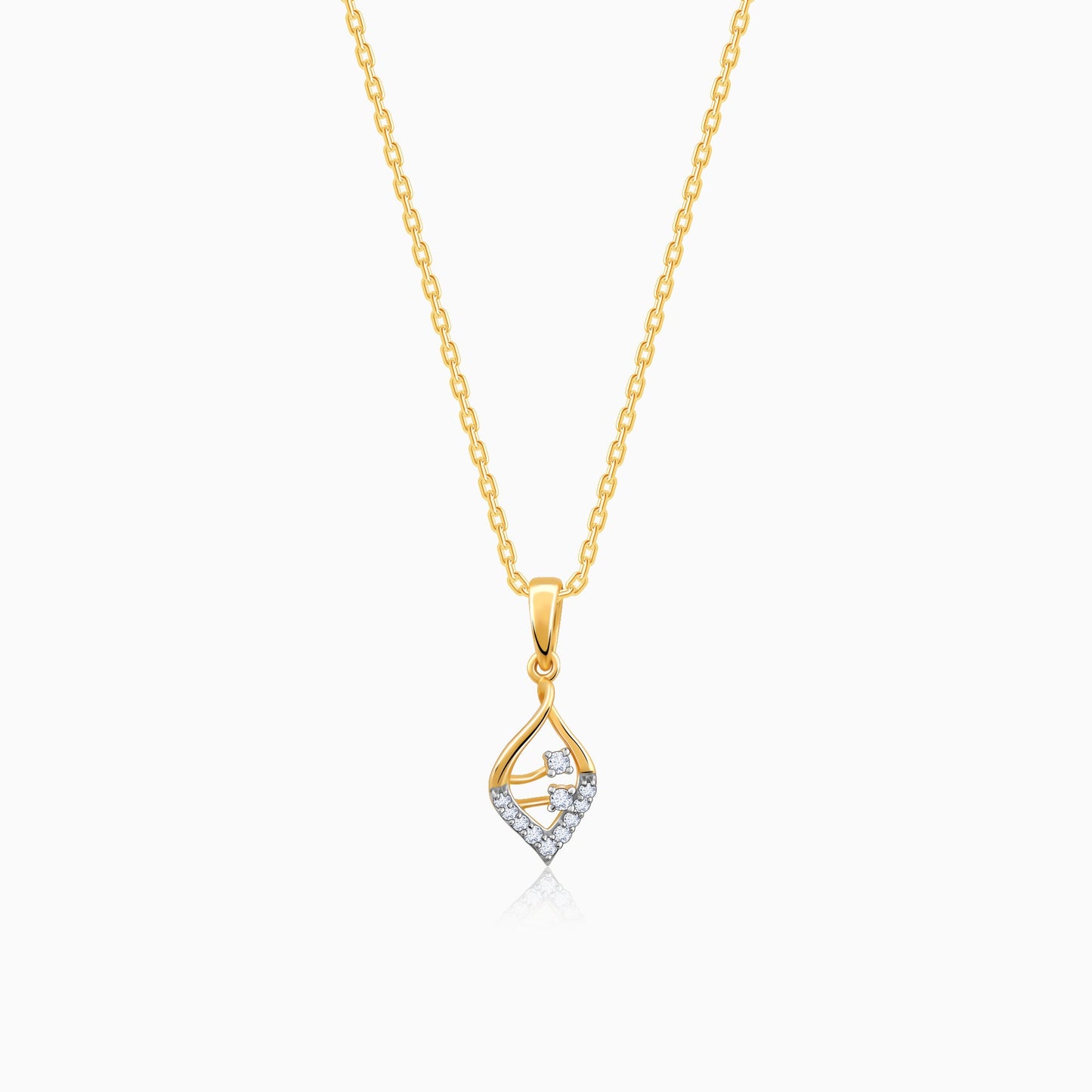 Gold Veil Diamond Pendant