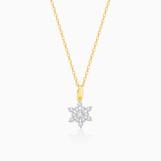 Gold Frost Diamond Pendant