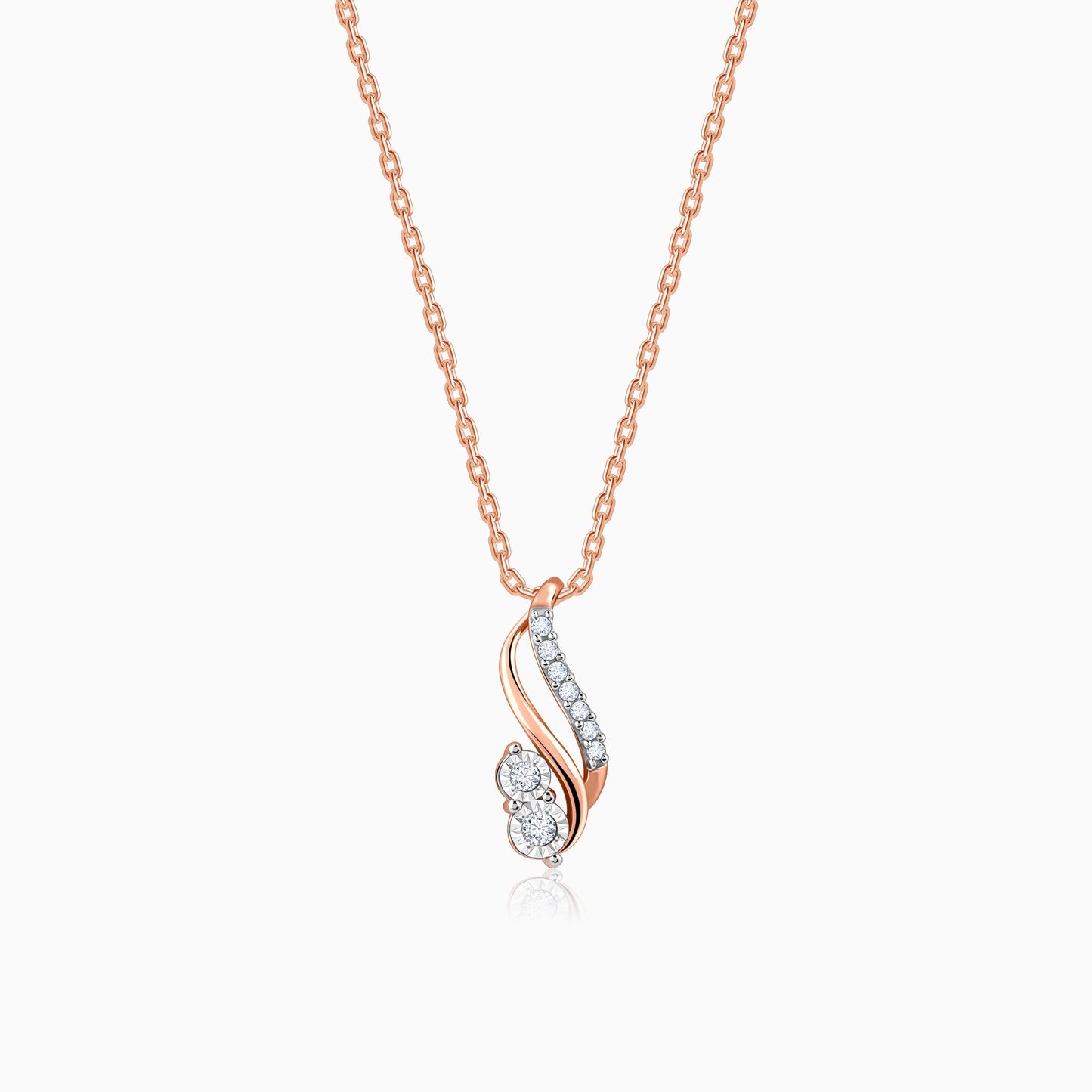 Rose Gold Beauty Diamond Pendant