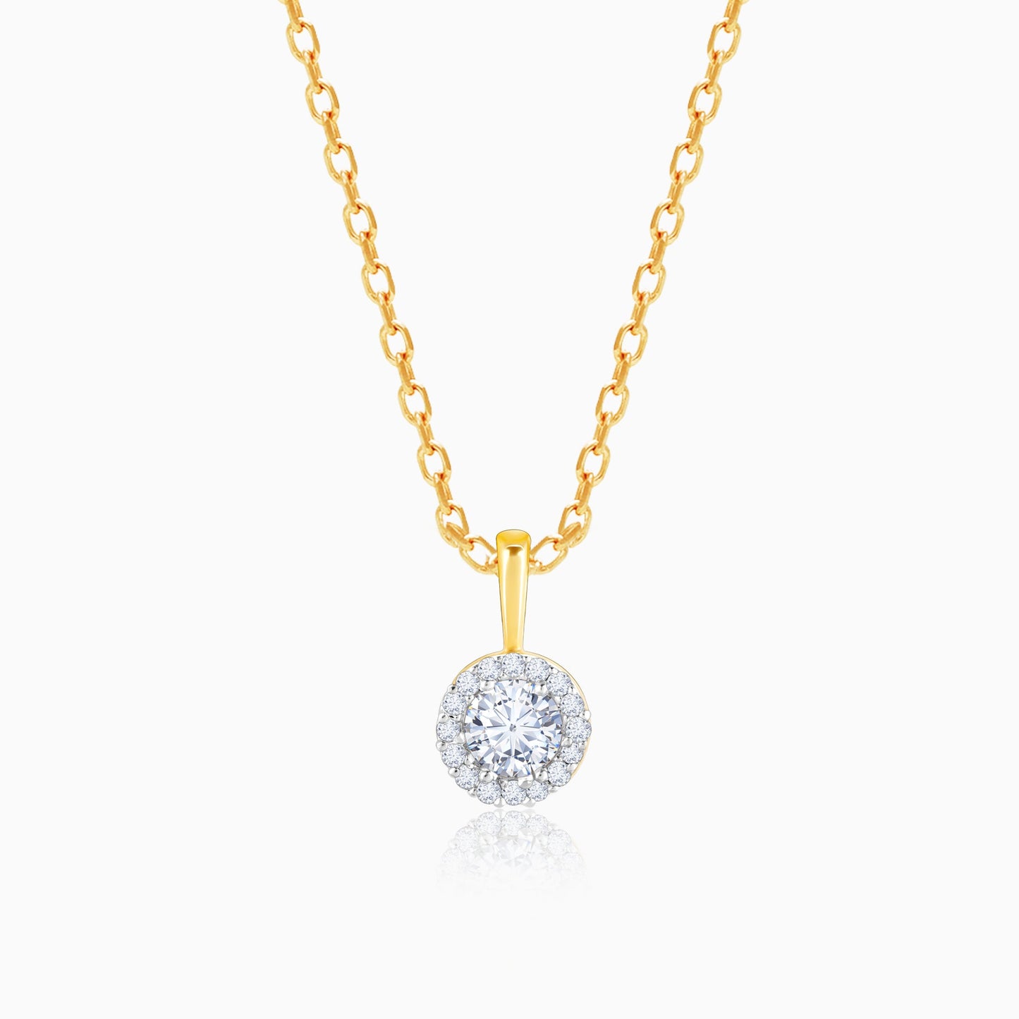 Gold Gorgeous Cluster Diamond Pendant
