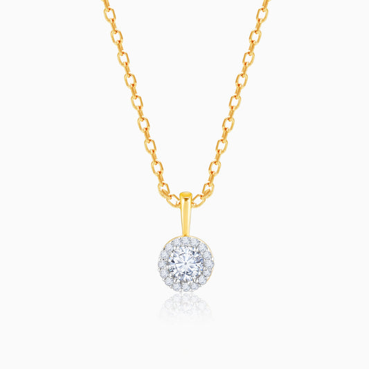 Gold Gorgeous Cluster Diamond Pendant