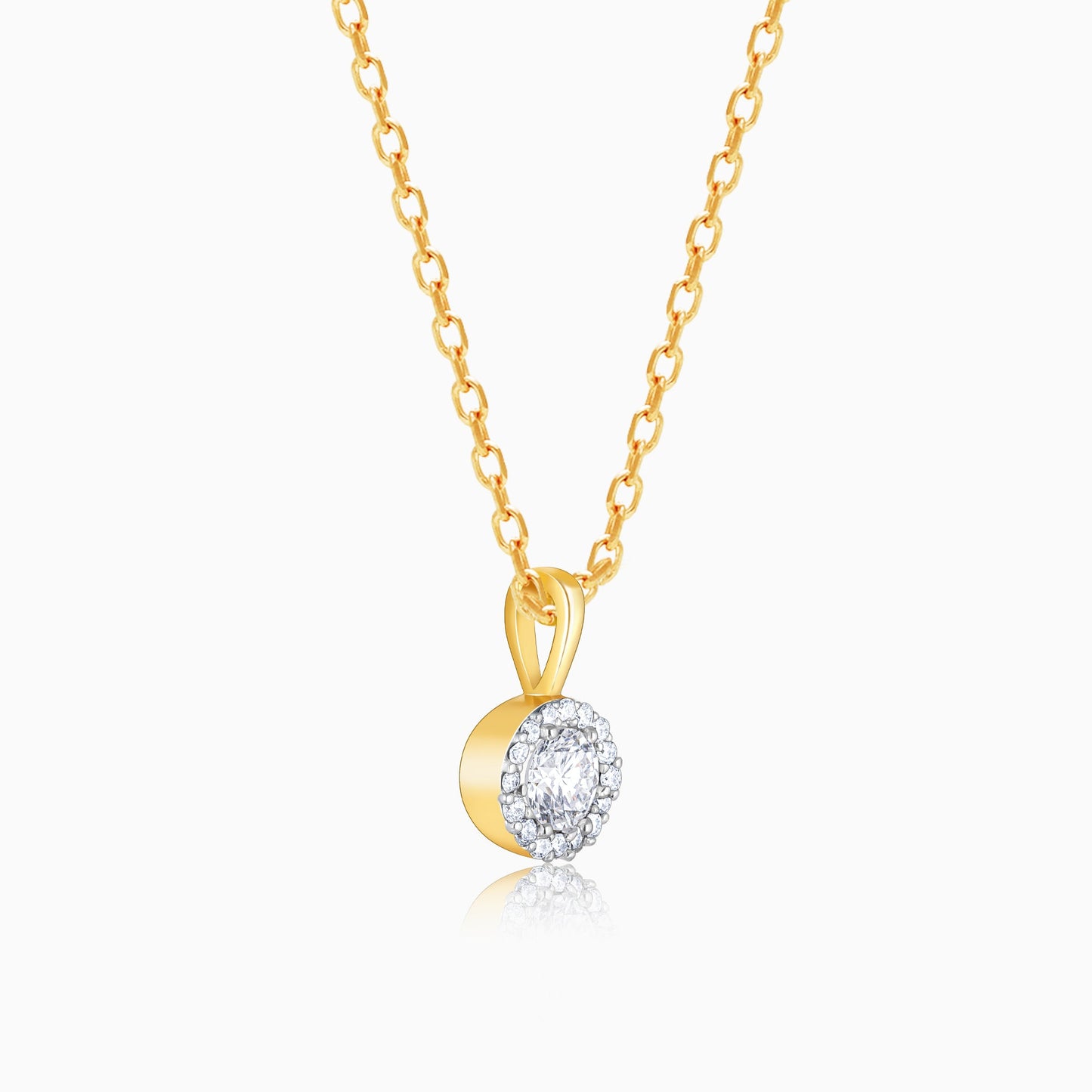 Gold Gorgeous Cluster Diamond Pendant