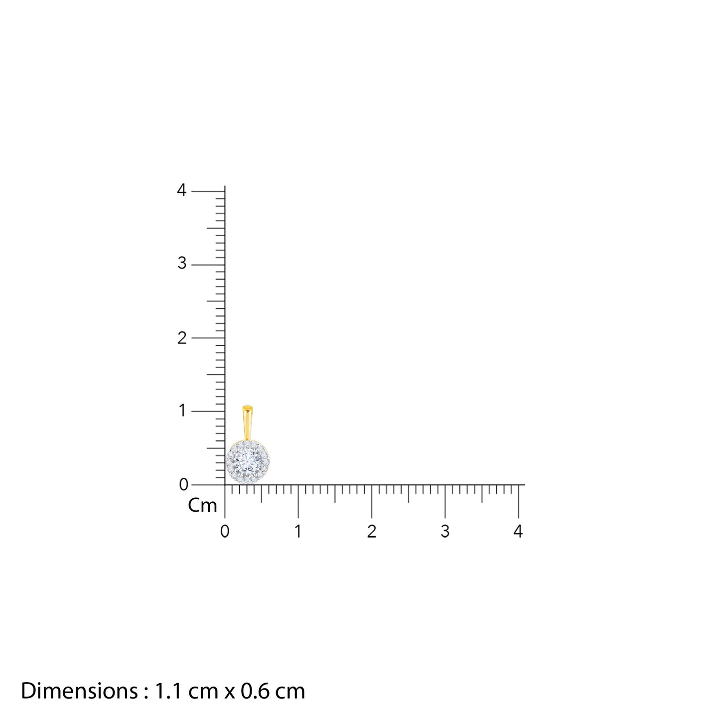 Gold Gorgeous Cluster Diamond Pendant