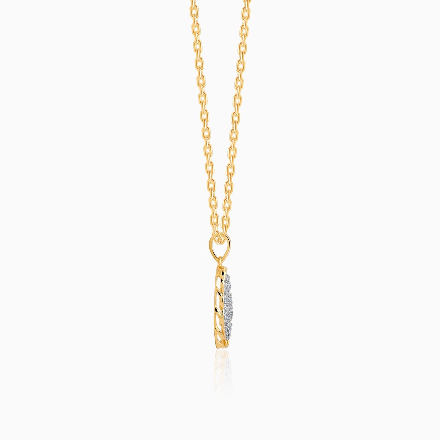 Gold Bunga Diamond Pendant