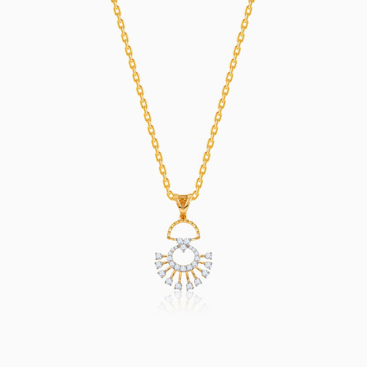 Gold Serene Moments Diamond Pendant