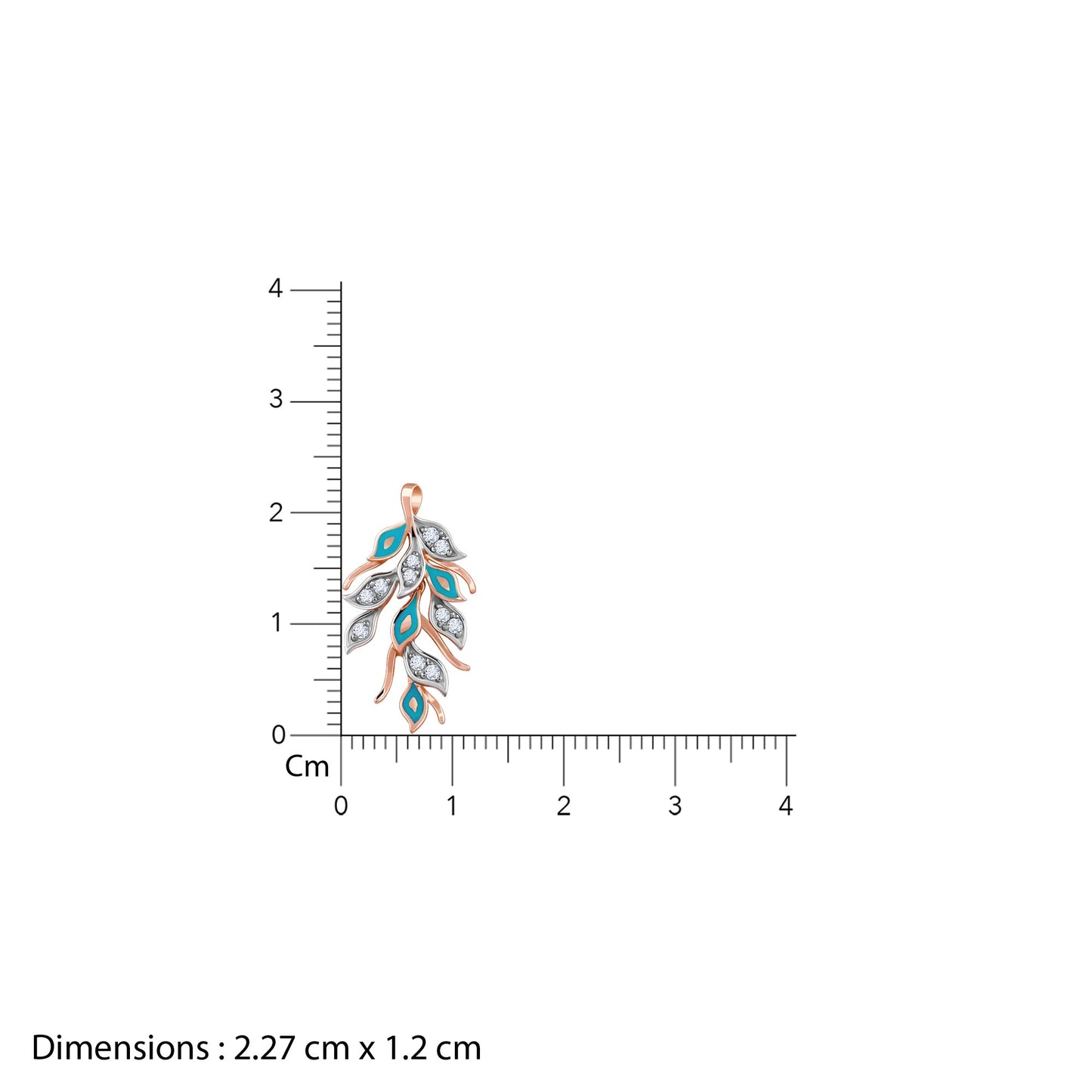 Rose Gold Niraja Diamond Pendant