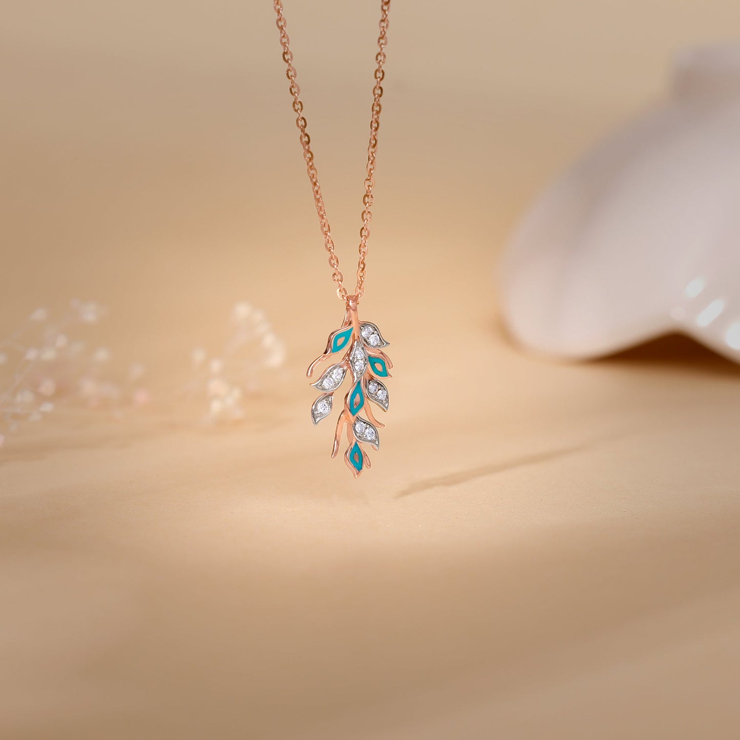 Rose Gold Niraja Diamond Pendant