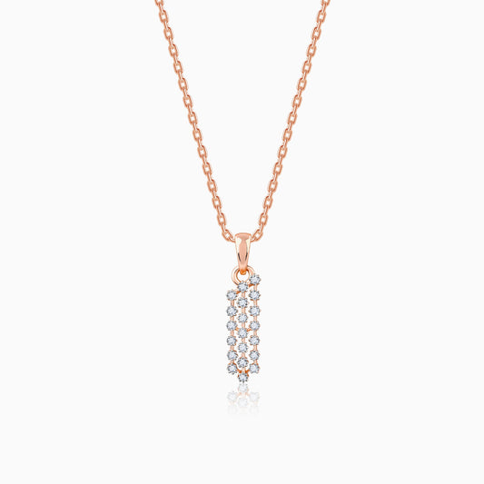 Rose Gold Accomplished Elegance Diamond Pendant