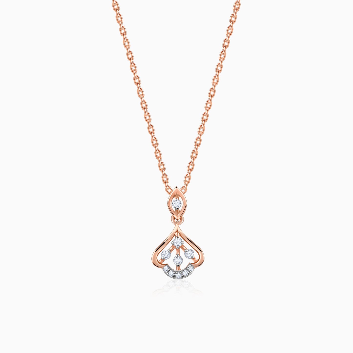 Rose Gold Visionary Shine Diamond Pendant