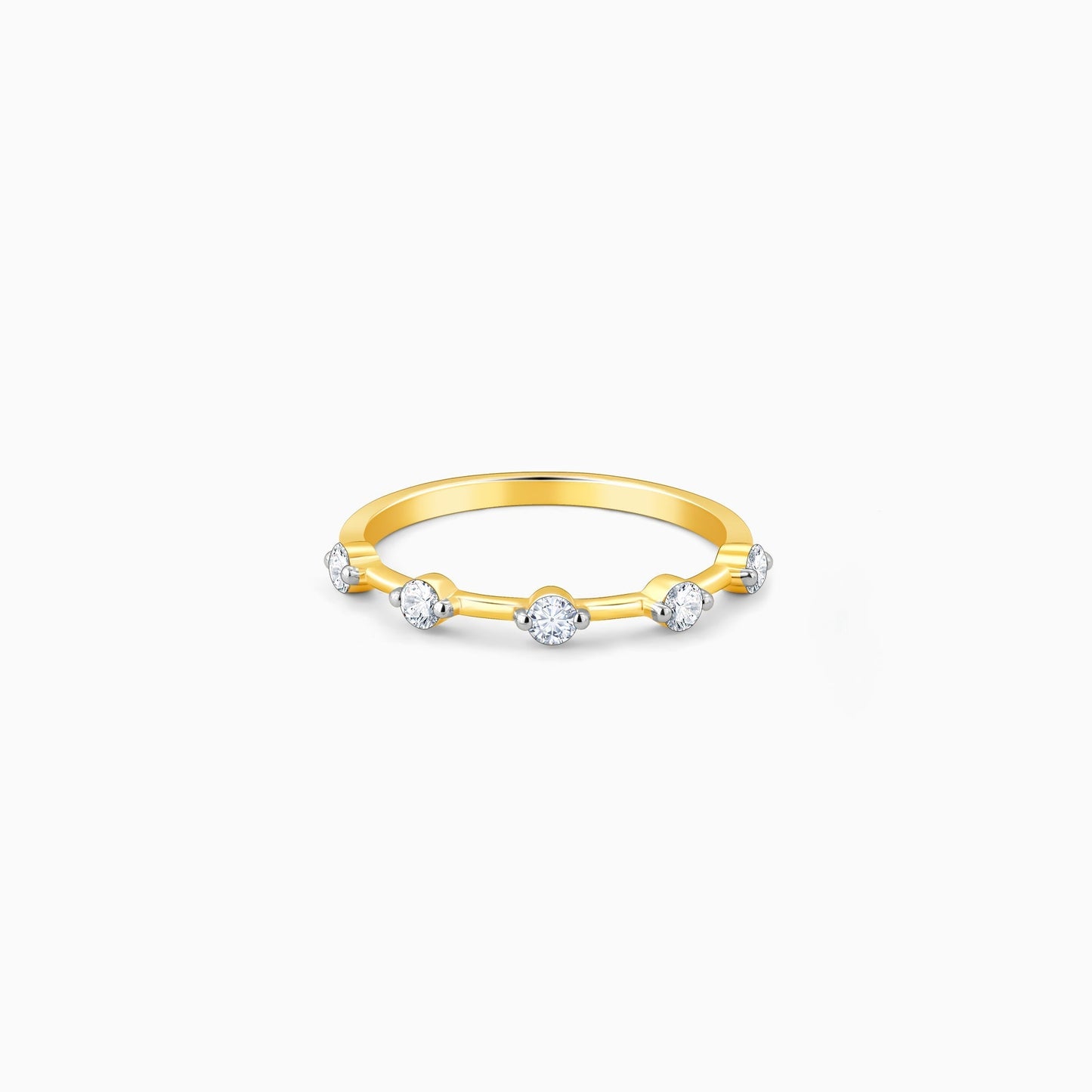 Gold Celestial Shimmer Diamond Ring