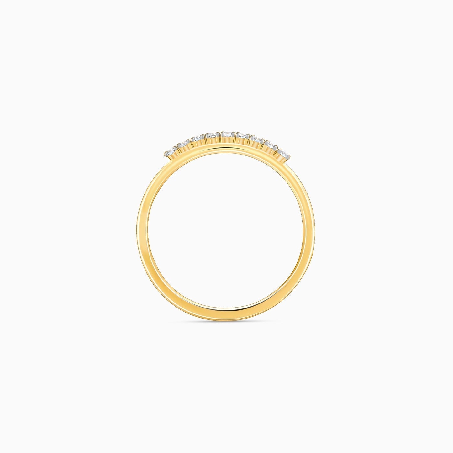 Gold Sparkling Diamond Ring