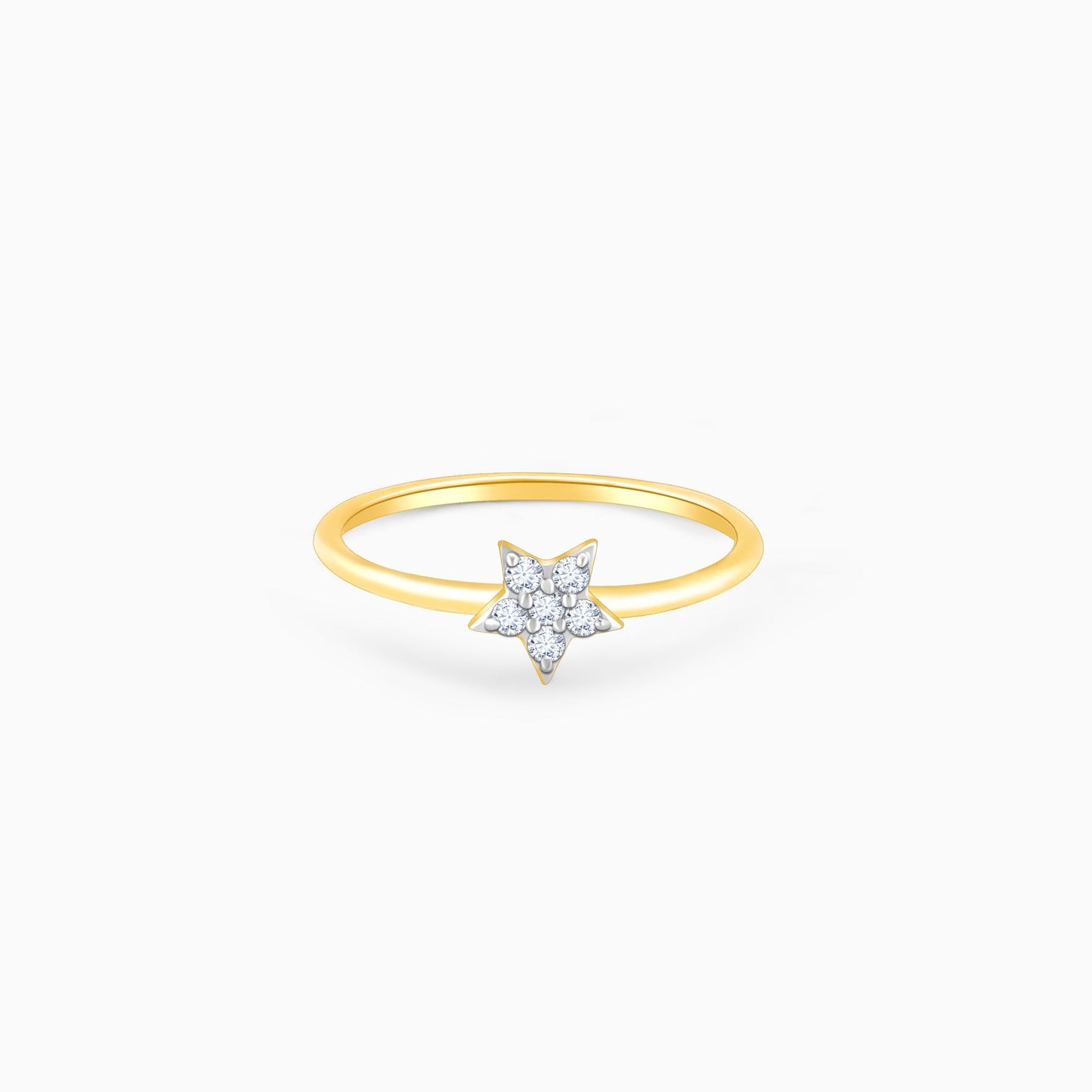 Gold Star Constellation Diamond Ring