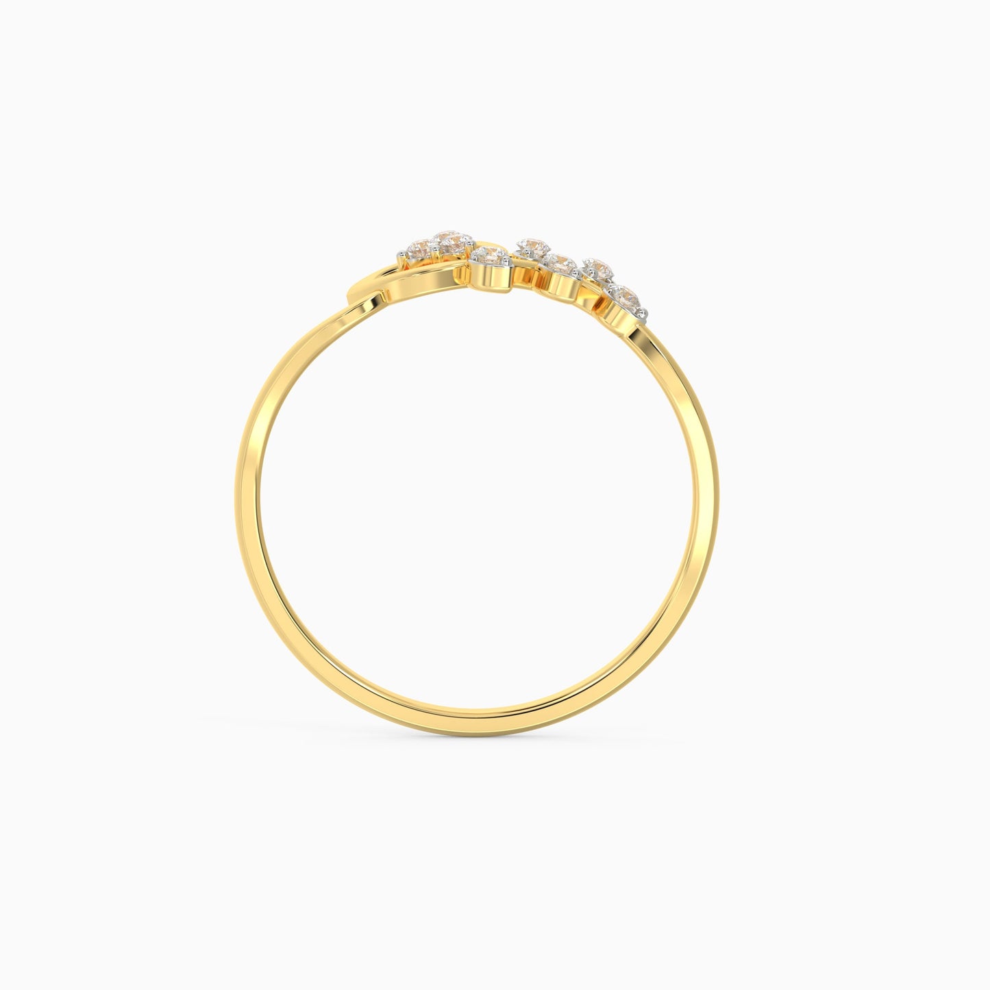 Gold Magnificent Petals Diamond Ring