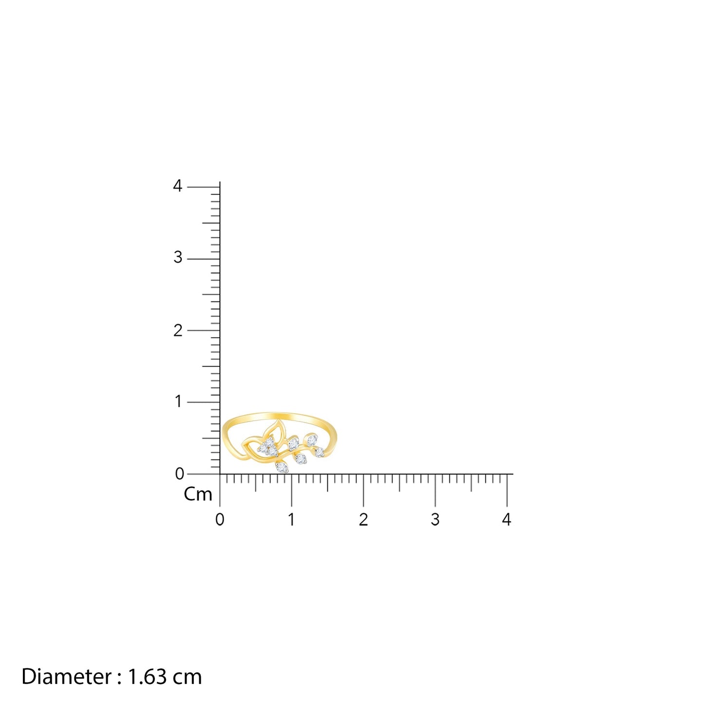 Gold Magnificent Petals Diamond Ring