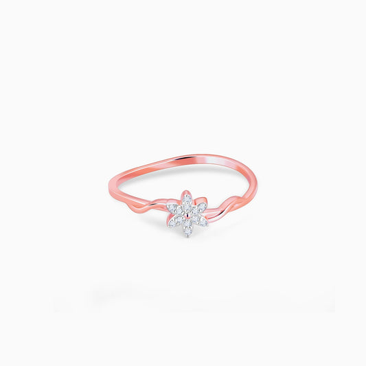 Rose Gold Blooming Jasmine Diamond Ring