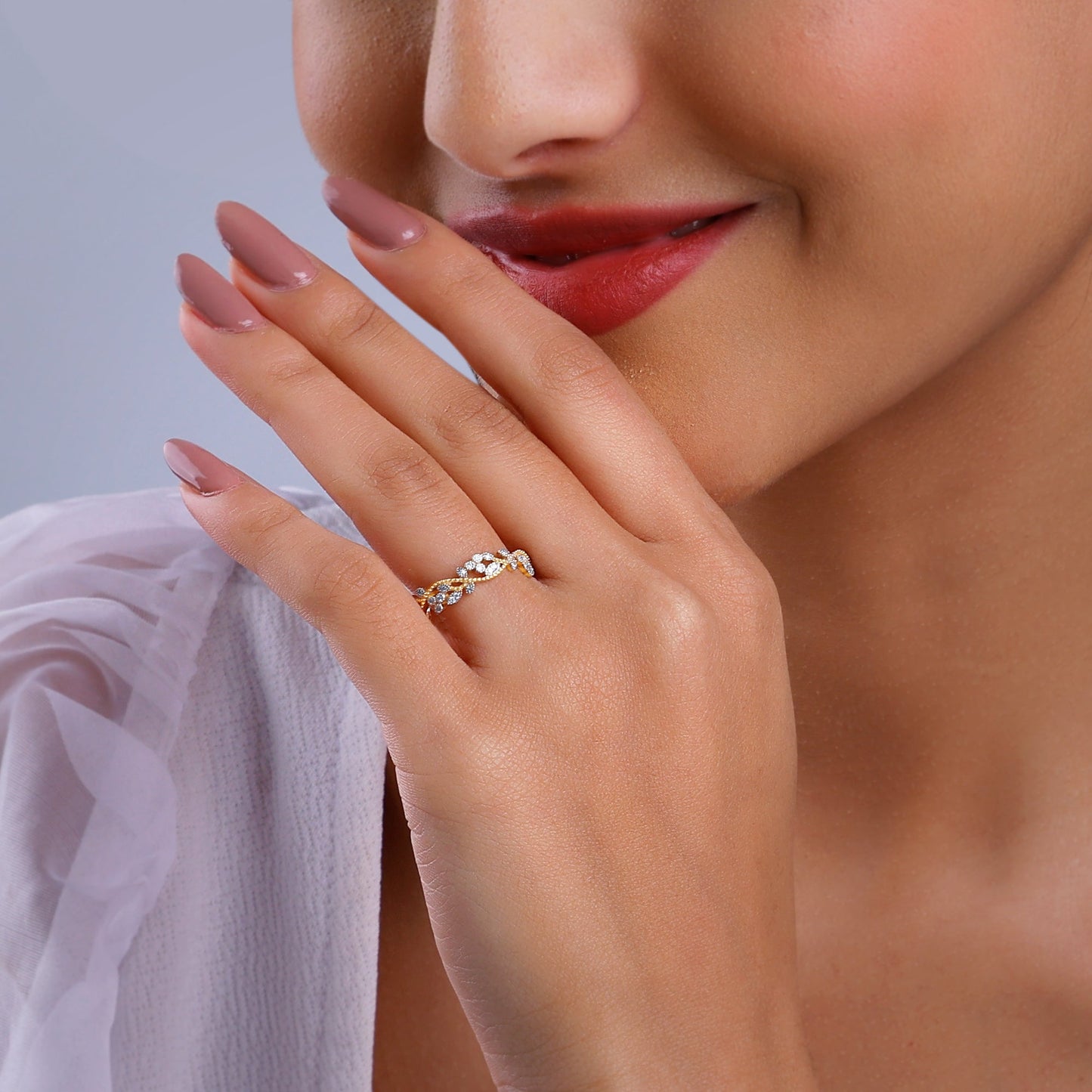 Gold Cherished Bond Diamond Ring