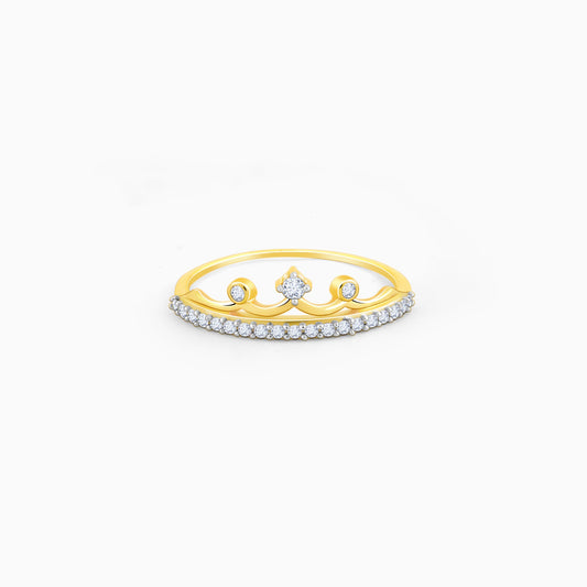 Gold Crowning Diamond Ring