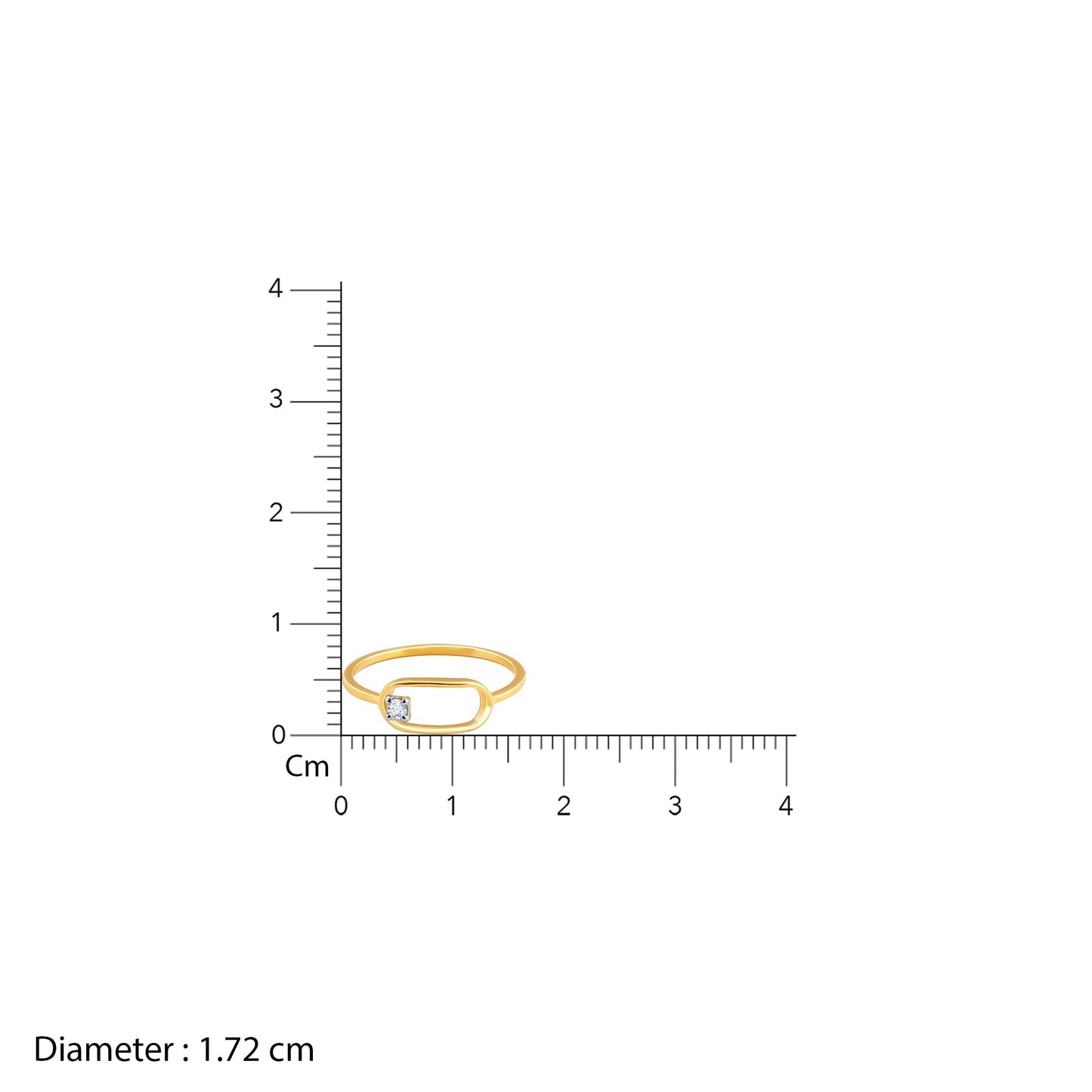 Gold Radiant Grace Diamond Ring