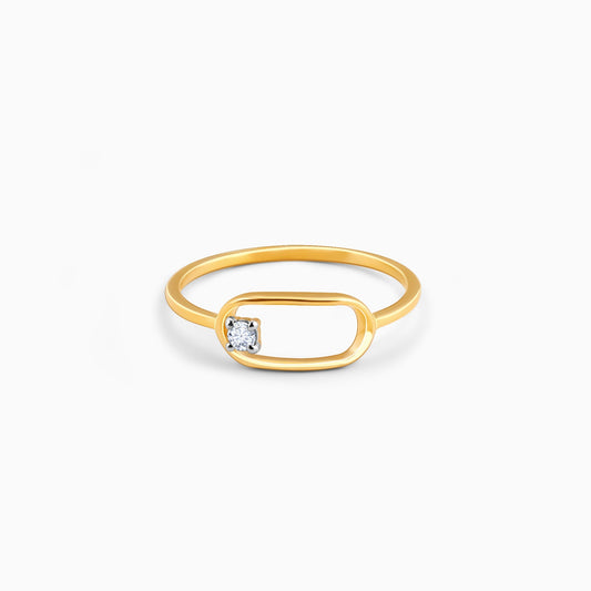 Gold Radiant Grace Diamond Ring